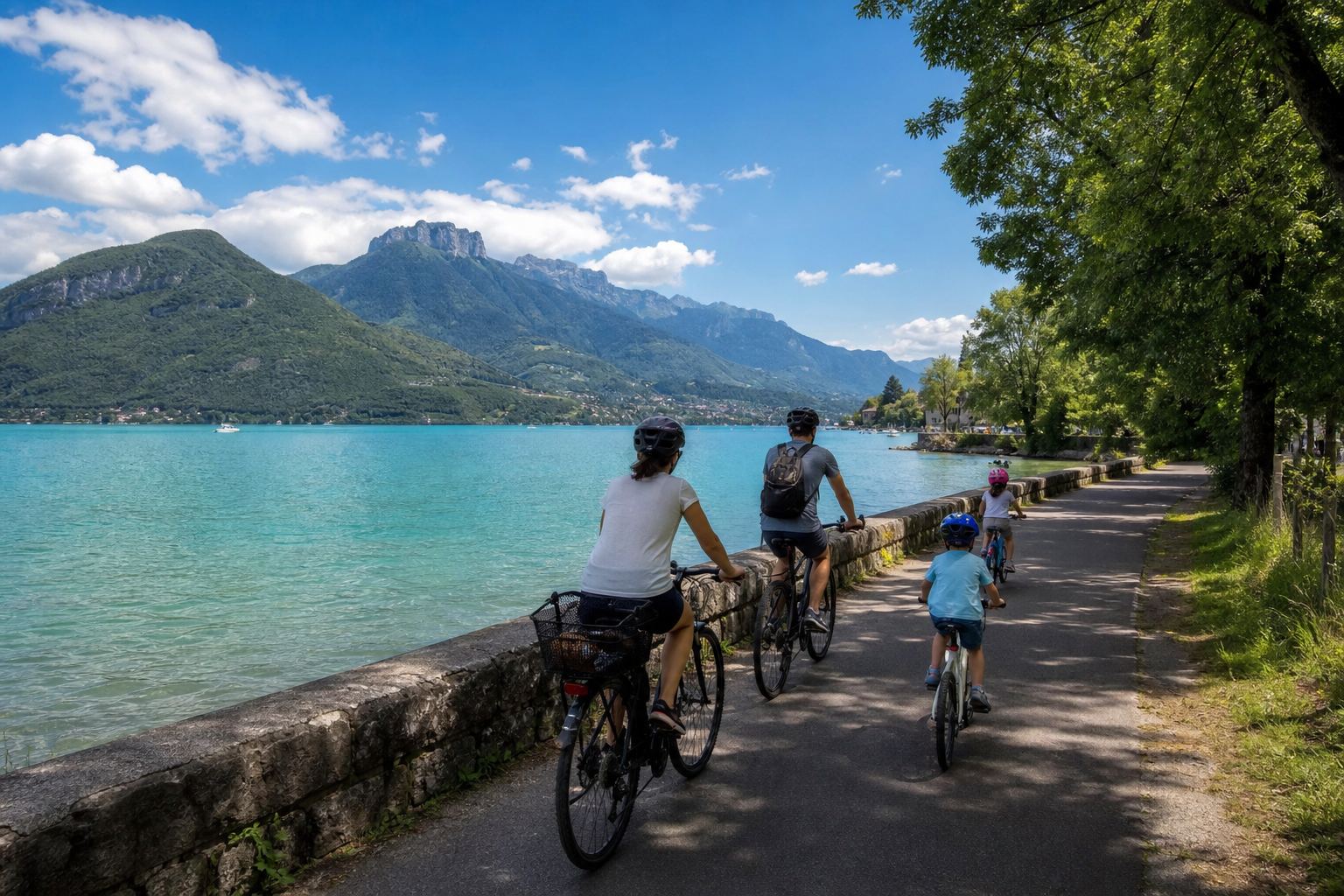 Tour du lac d'Annecy à vélo en famille : Circuit, sécurité et étapes incontournables